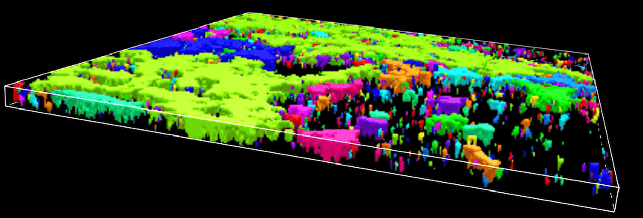 A colorfully colored cube Description automatically generated with low confidence