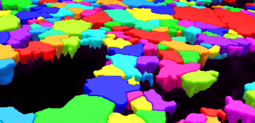 A map of different colors Description automatically generated