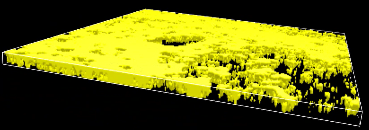 A yellow square with black background Description automatically generated